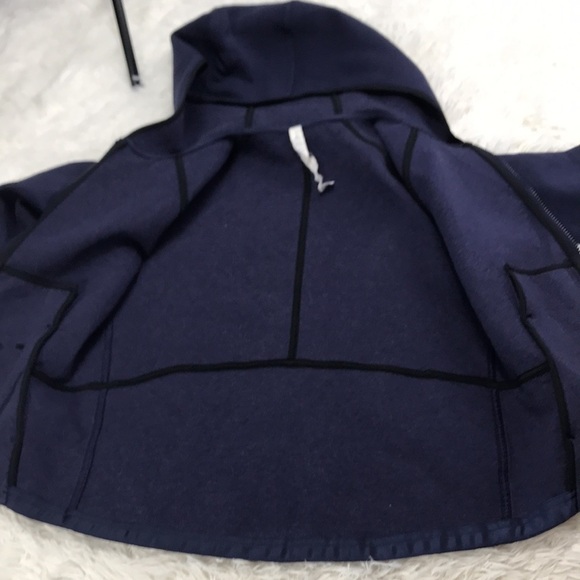 Lululemon Hooded Full Zip Jacket Heathered Inkwell - Picture 8 of 10